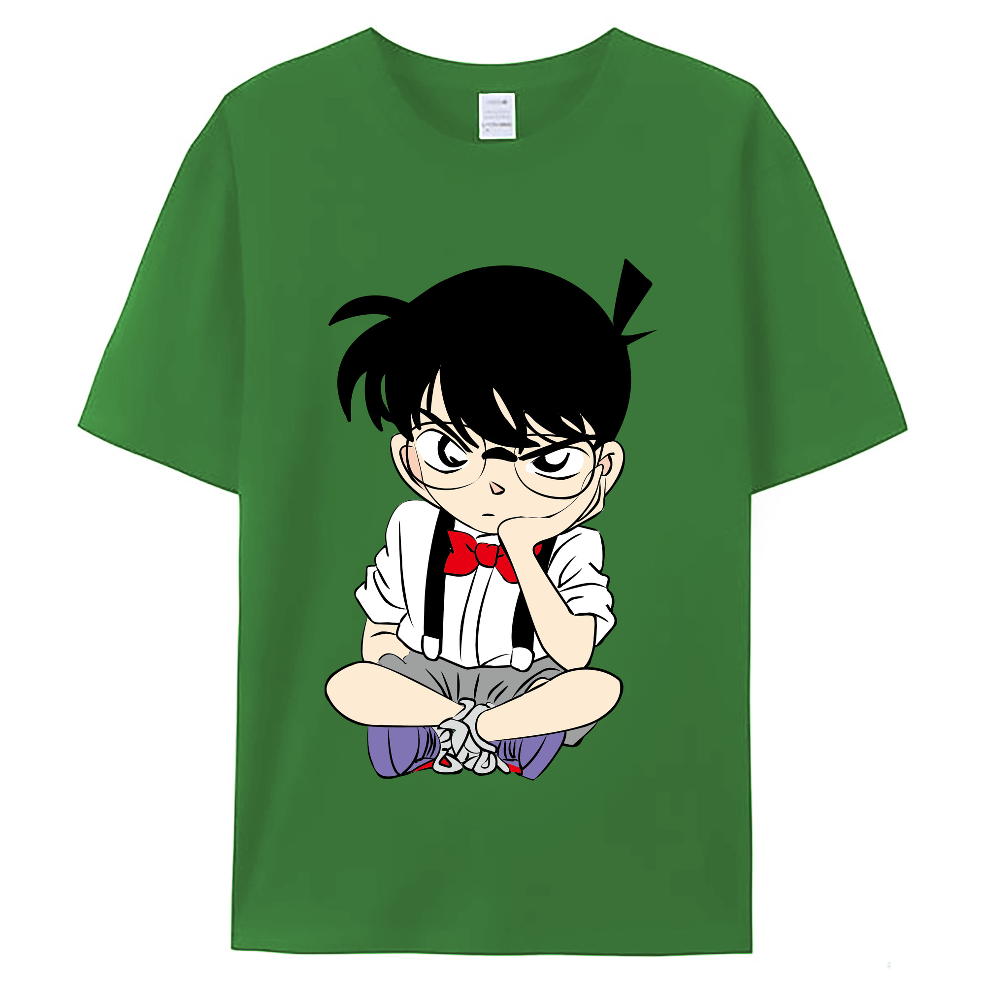 （画像用） 名探偵コナン 江戸川 コナン Detective Conan Conan Edogawa レディースカジュアルプリントTシャツ（綿100％）